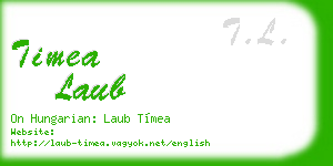 timea laub business card