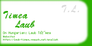 timea laub business card